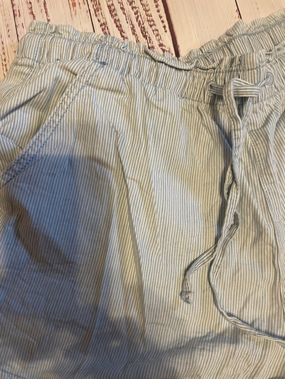 American Eagle Outfitters Light Blue Drawstring pull on Shorts